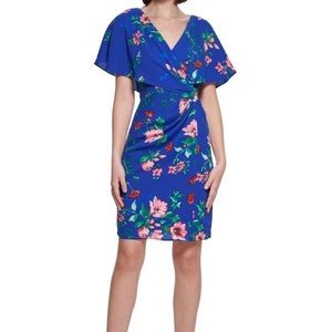 Kensie Floral Sheath Dress Size 14 NWT
